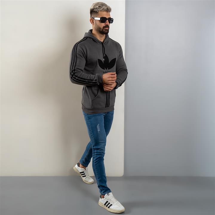 هودی مردانه Adidas طوسی مدل Patrick